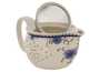 Set for tea ceremony 7 items # 41987 porcelain: teapot 340 ml six cups 117 ml
