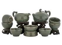 Set for tea ceremony 9 items # 41993 porcelain: teapot 200 ml gundaobey 200 ml teamesh six cups 45 ml