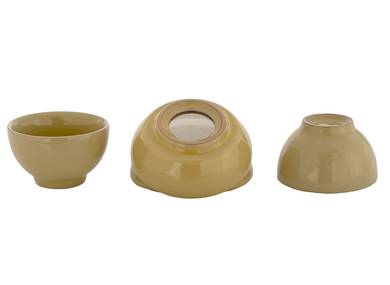 Set for tea ceremony 9 items # 41996 porcelain: teapot 200 ml gundaobey 200 ml teamesh six cups 65 ml