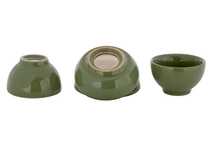 Set for tea ceremony 9 items # 41997 porcelain: teapot 200 ml gundaobey 200 ml teamesh six cups 65 ml