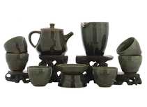 Set for tea ceremony 9 items # 42008 porcelain: teapot 200 ml gundaobey 200 ml teamesh six cups 58 ml