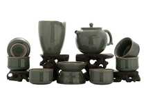 Set for tea ceremony 9 items # 42016 porcelain: teapot 220 ml gundaobey 210 ml teamesh six cups 50 ml
