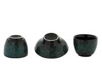 Set for tea ceremony 9 items # 42031 porcelain: teapot 220 ml gundaobey 200 ml teamesh six cups 52 ml