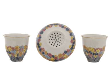 Set for tea ceremony 10 items porcelain