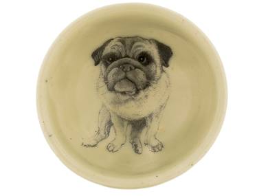 Cup handmade Moychay # 42064 Artistic image 'Pug'