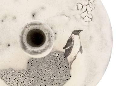 Gaiwan handmade Moychay # 42082 Artistic image 'The smartest penguin'