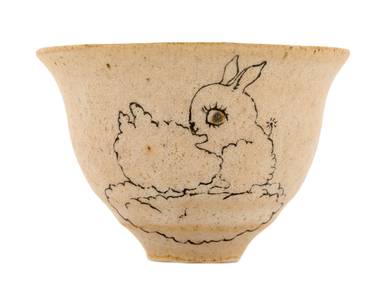 Cup handmade Moychay # 42145 'The world of clouds' series of 'Sunny bunnies'