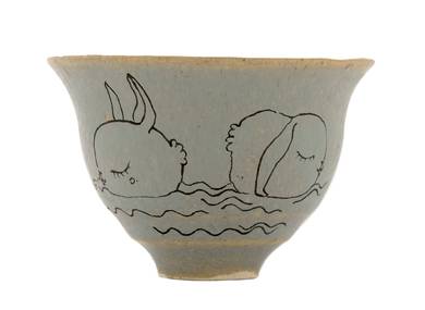 Cup handmade Moychay # 42150 'Sea bunnies' series of 'Sunny bunnies'
