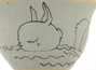 Cup handmade Moychay # 42150 'Sea bunnies' series of 'Sunny bunnies'