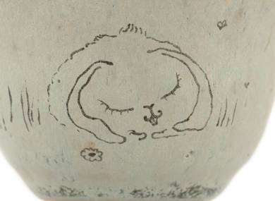 Cup handmade Moychay # 42151 'Glade' series of 'Sunny bunnies'
