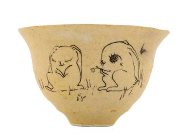 Cup handmade Moychay # 42161 'Gift' series of 'Sunny bunnies'