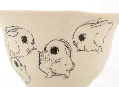 Cup handmade Moychay # 42172 'Salochki 13' series of 'Sunny bunnies'