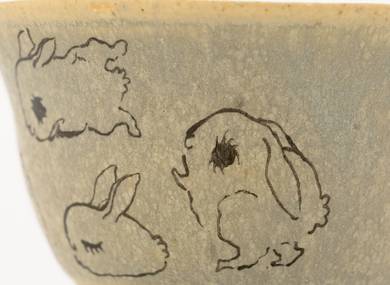 Cup handmade Moychay # 42180 'Salochki 20' series of 'Sunny bunnies'