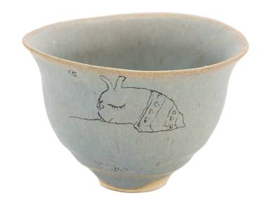 Cup handmade Moychay # 42185 'Blanketule' series of 'Sunny bunnies'