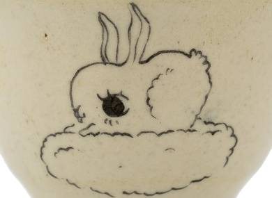 Cup handmade Moychay # 42188 'Weightless' series of 'Sunny bunnies'