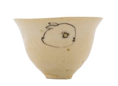Cup handmade Moychay # 42196 'Hot pebble' series of 'Sunny bunnies'