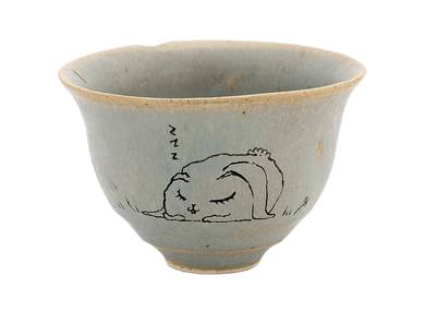 Cup handmade Moychay # 42200 'Sleepyhead' series of 'Sunny bunnies'