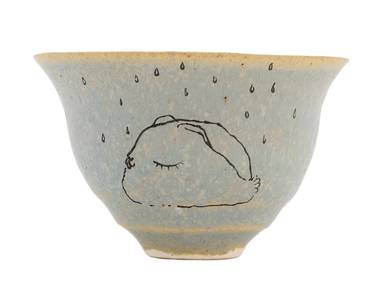 Cup handmade Moychay # 42224 'Fine rain' series of 'Sunny bunnies'
