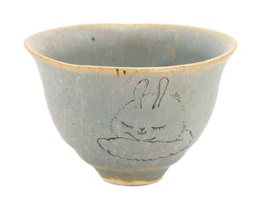 Cup handmade Moychay # 42227 'Fluffy' series of 'Sunny bunnies'