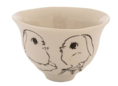 Cup handmade Moychay # 42236 'Best friends' series of 'Sunny bunnies'