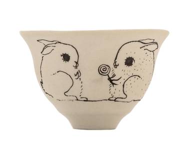 Cup handmade Moychay # 42244 'Yummy' series of 'Sunny bunnies'