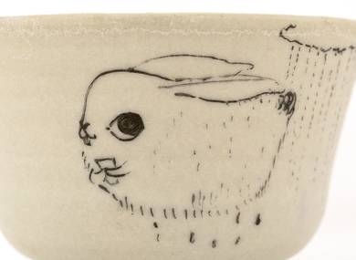 Cup handmade Moychay # 42260 'A letter from my beloved' series of 'Sunny bunnies'