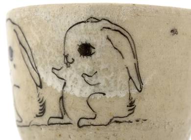 Cup handmade Moychay # 42270 'Gift' series of 'Sunny bunnies'