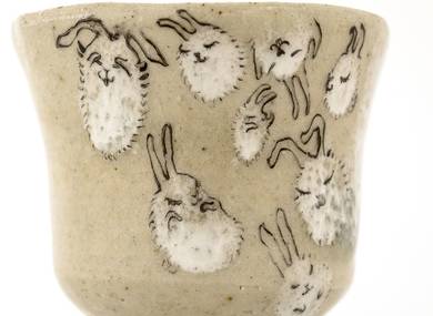 Cup handmade Moychay # 42275 'A second before sleep' series of 'Sunny bunnies'