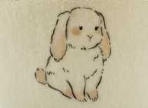Cup handmade Moychay # 42285 Artistic image 'Rabbit'