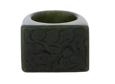  Jade ring # 42399 hotan jade