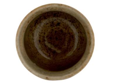 Cup handmade Moychay # 42654 wood firingceramichand painting 87 ml