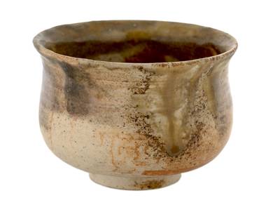 Cup handmade Moychay # 42771 wood firingceramic 120 ml