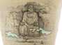 Cup handmade Moychay # 42954 Artistic image 'Buddha Statue in Leshan' ceramichand painting 52 ml