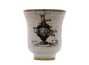 Cup handmade Moychay # 42962 Artistic image 'Tea time' ceramichand painting 43 ml