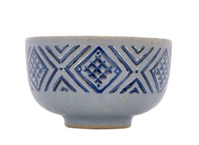 Cup handmade Moychay # 42987 ceramichand painting Slavic ornament 142 ml