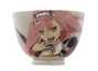 Cup handmade Moychay # 43011 Artistic image 'Anime 2' ceramichand painting 130 ml