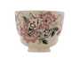 Cup handmade Moychay # 43013 Artistic image 'Mask' ceramichand painting 125 ml