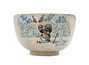 Cup handmade Moychay # 43021 Artistic image 'Snow Fairy Tale' ceramichand painting 92 ml