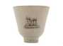 Cup handmade Moychay # 43031 Artistic image 'Kodama spirits' ceramichand painting 54 ml