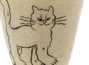 Cup handmade Moychay # 43033 Artistic image 'Alley cats' ceramichand painting 50 ml