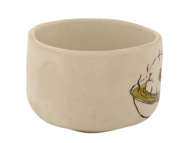Cup handmade Moychay # 43054 series of 'Warm' ceramichand painting 55 ml