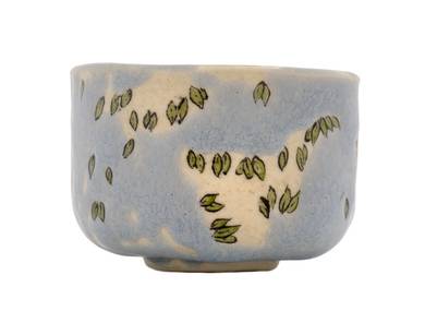 Cup handmade Moychay # 43069 series of 'Disappearing Bush' ceramichand painting 55 ml