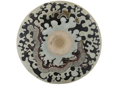 Gaiwan handmade Moychay # 43121 Artistic image 'The Rising Dragon' ceramichand painting 121 ml