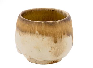 Cup handmade Moychay # 43144 wood firingceramic 71 ml
