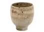 Cup handmade Moychay # 43159 wood firingceramic 125 ml