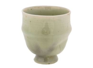 Cup handmade Moychay # 43167 wood firingceramic 155 ml