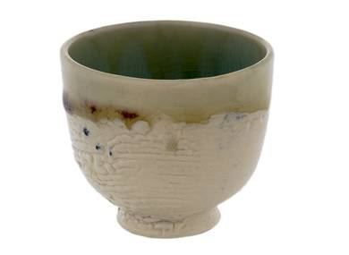 Cup handmade Moychay # 43169 wood firingceramic 120 ml
