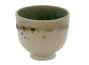 Cup handmade Moychay # 43169 wood firingceramic 120 ml