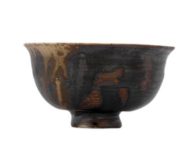 Cup handmade Moychay # 43209 wood firingceramic 109 ml