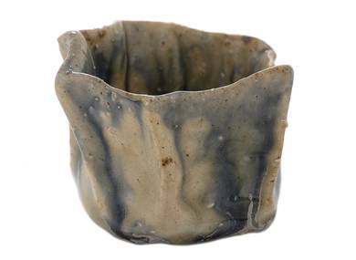 Cup handmade Moychay # 43267 wood firingceramic 57 ml
